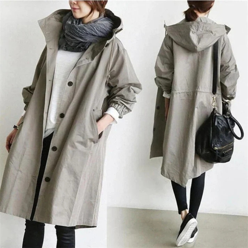 Addison | Women’s Elegant Trench Coat | Hooded and Stylish