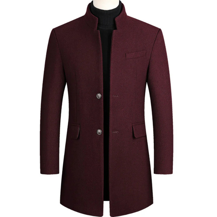 Leon | Men's Elegant Wool Blend Overcoat