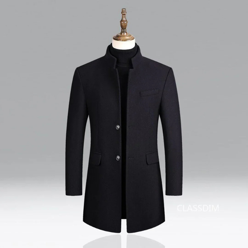 Leon | Men's Elegant Wool Blend Overcoat