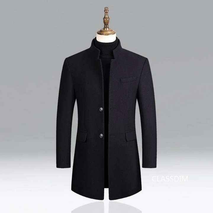 Leon | Men's Elegant Wool Blend Overcoat