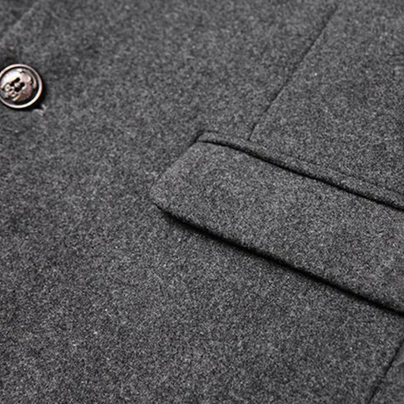 Leon | Men's Elegant Wool Blend Overcoat