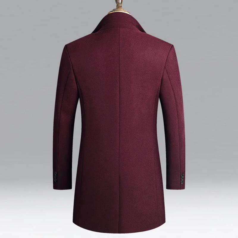 Leon | Men's Elegant Wool Blend Overcoat