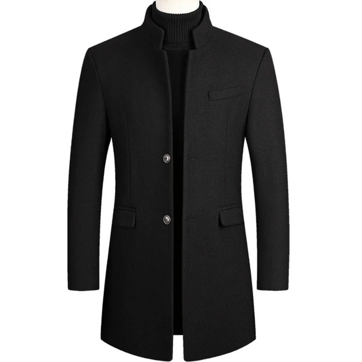 Leon | Men's Elegant Wool Blend Overcoat