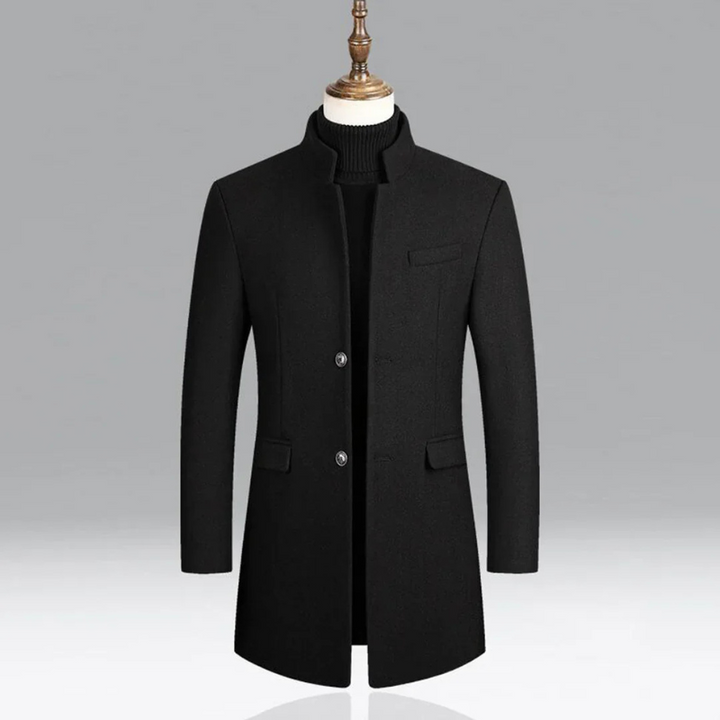 Leon | Men's Elegant Wool Blend Overcoat