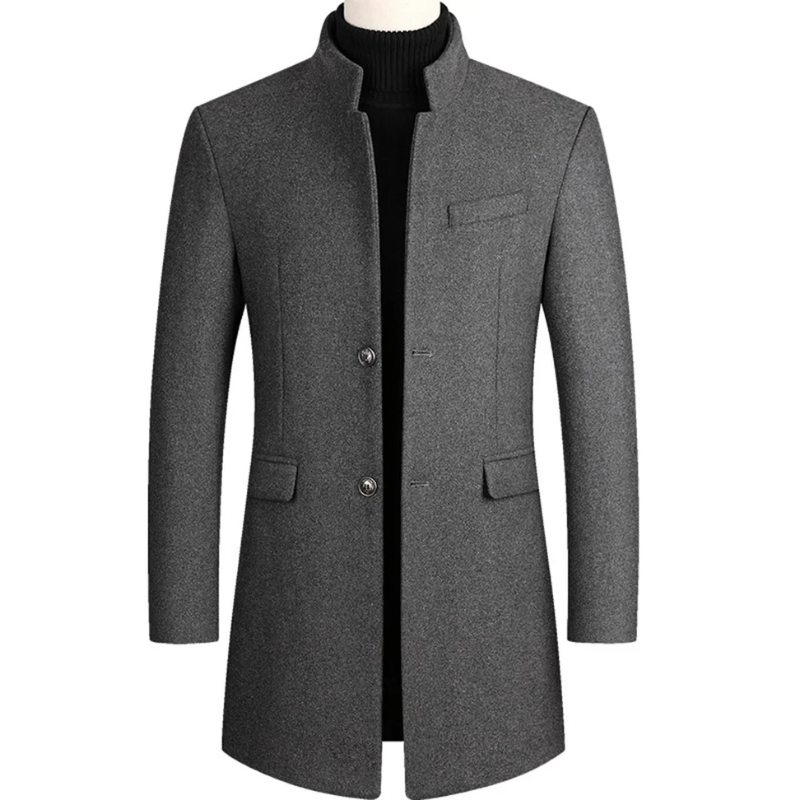 Leon | Men's Elegant Wool Blend Overcoat