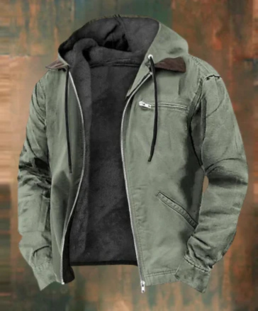 Damian | Men’s Hooded Jacket | Robust and Cosy