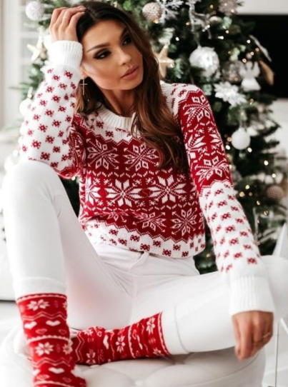 Marnie | Women’s Knitted Sweater | Soft and Festive