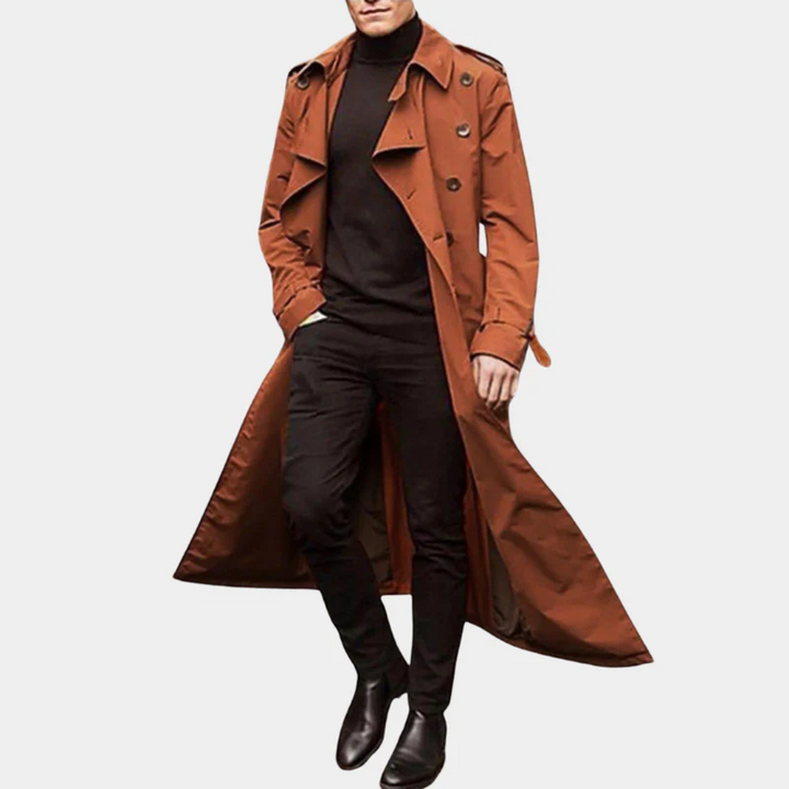 Victor | Men's Classic Double-Breasted Trench Coat