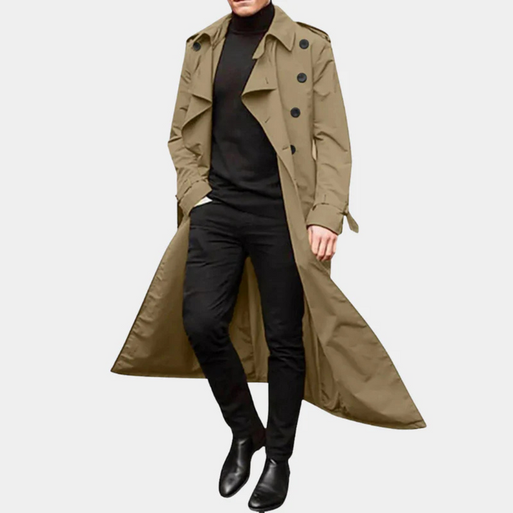 Victor | Men's Classic Double-Breasted Trench Coat