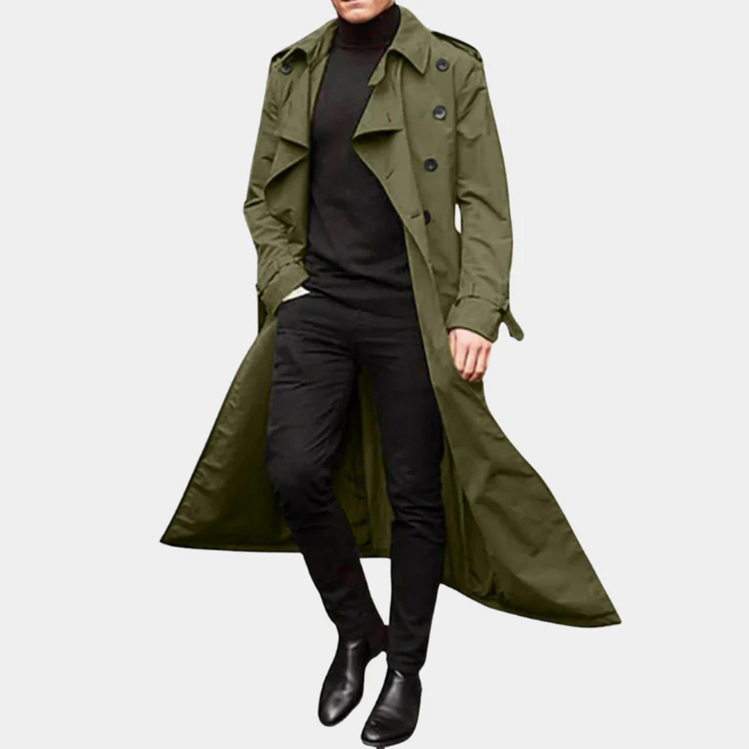 Victor | Men's Classic Double-Breasted Trench Coat