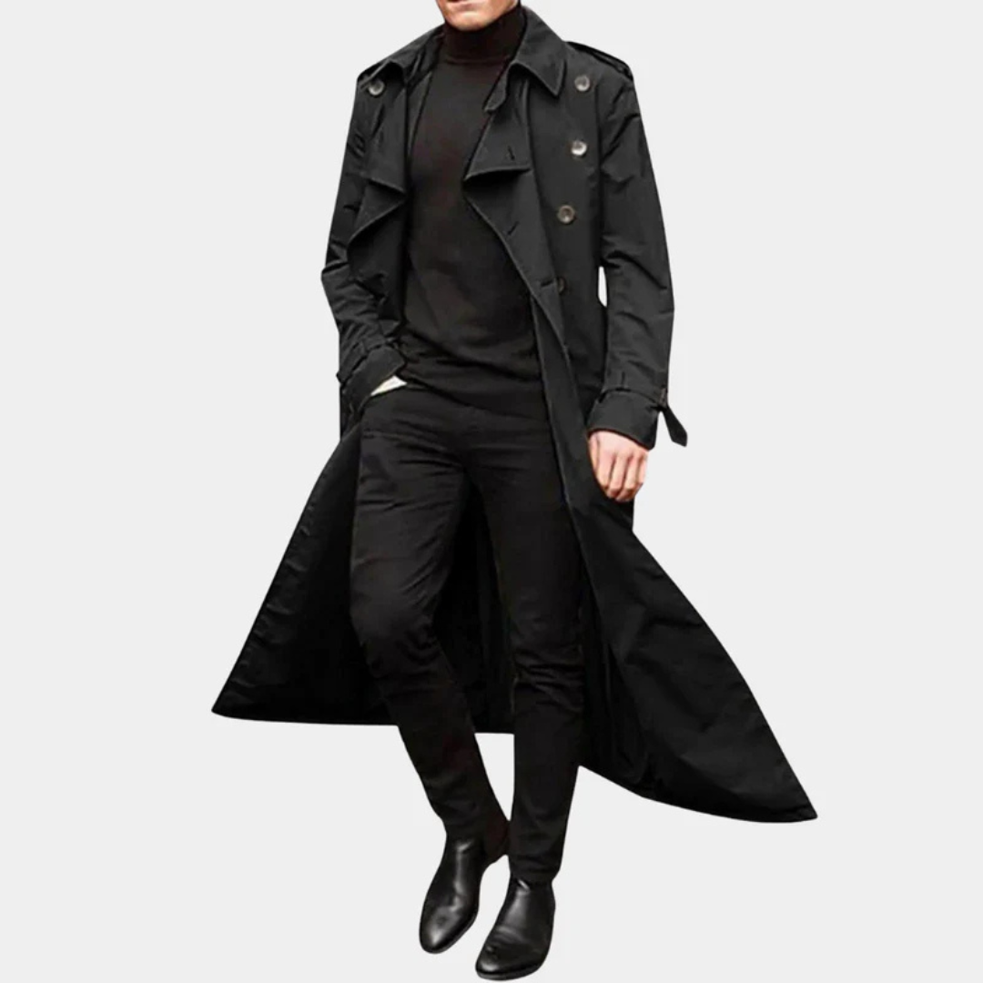 Victor | Men's Classic Double-Breasted Trench Coat