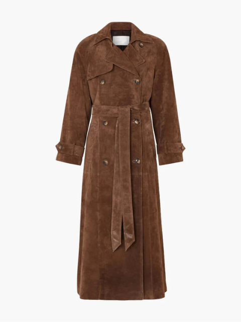 Ruby | Women’s Trench Coat | Comfortable Suede