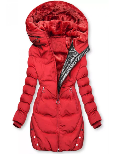 Serena | Women’s Winter Jacket | Mid-Length Hooded