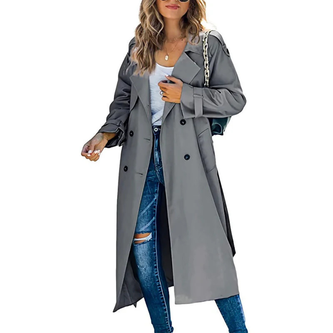 Elara | Women's Elegant Long Trench Coat