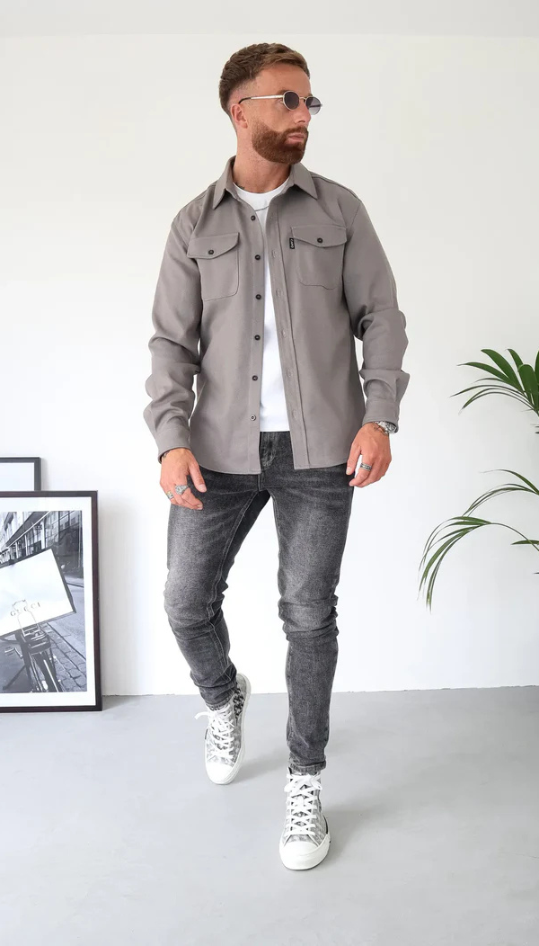 Zachary | Men’s Shirt Jacket | Modern Utility Style