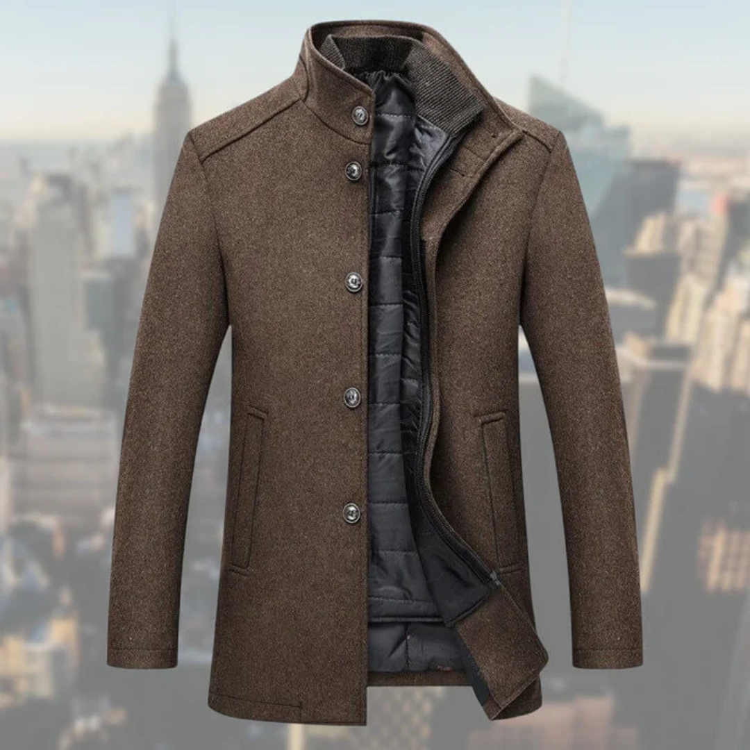 Austin | Men’s Winter Coat | Elegant with Waistcoat