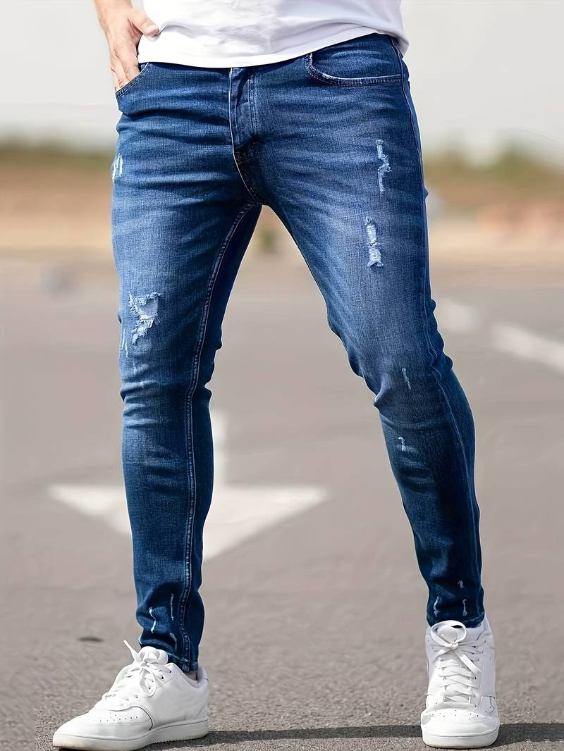 Beau | Men’s Distressed Jeans | Casual Fit