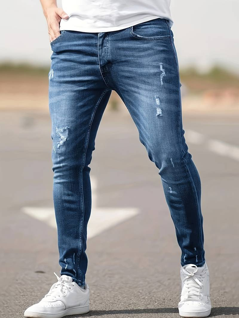 Beau | Men’s Distressed Jeans | Casual Fit