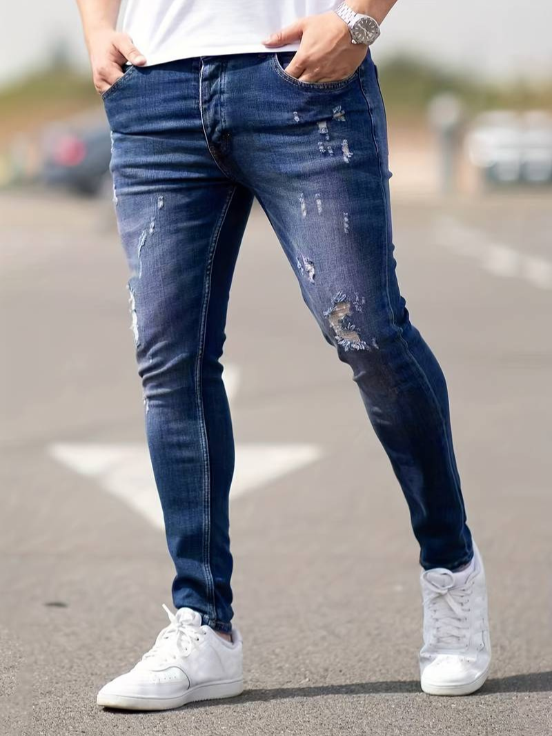 Beau | Men’s Distressed Jeans | Casual Fit