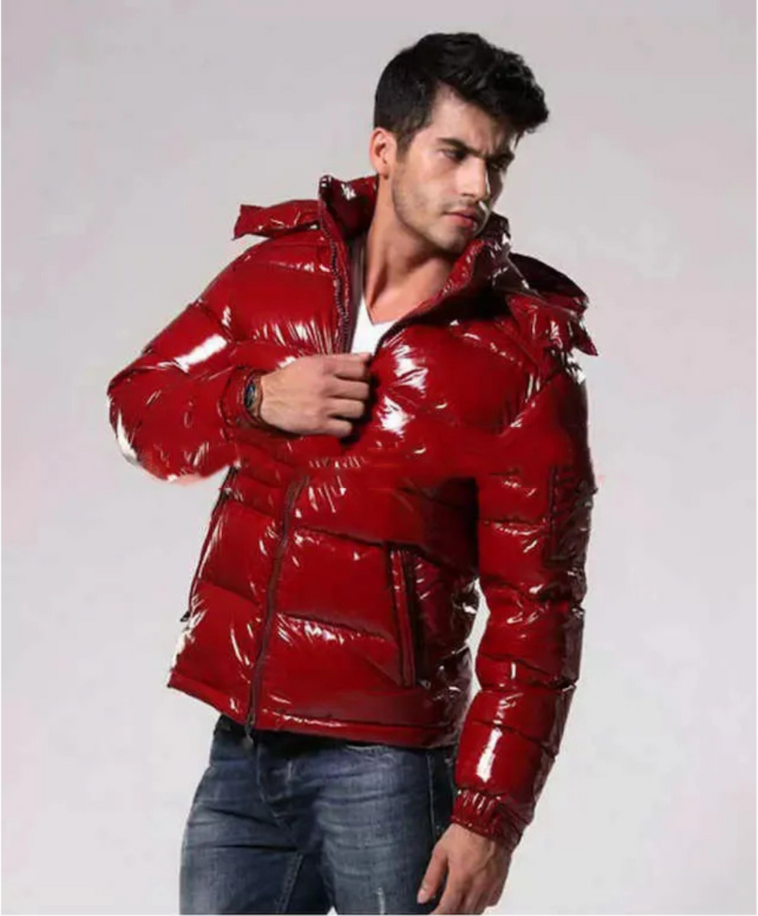 Brady | Men’s Puffer Jacket | Shiny Fit