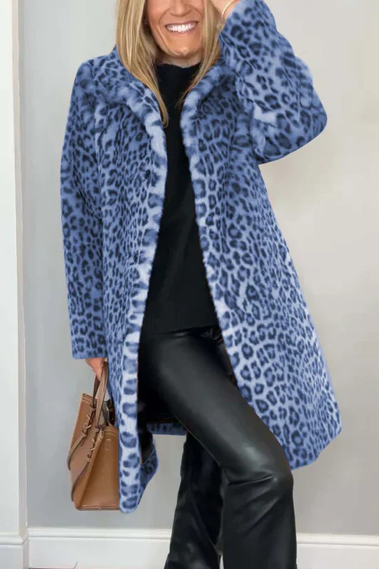 Frederica | Women’s Winter Coat | Classic Leopard Print