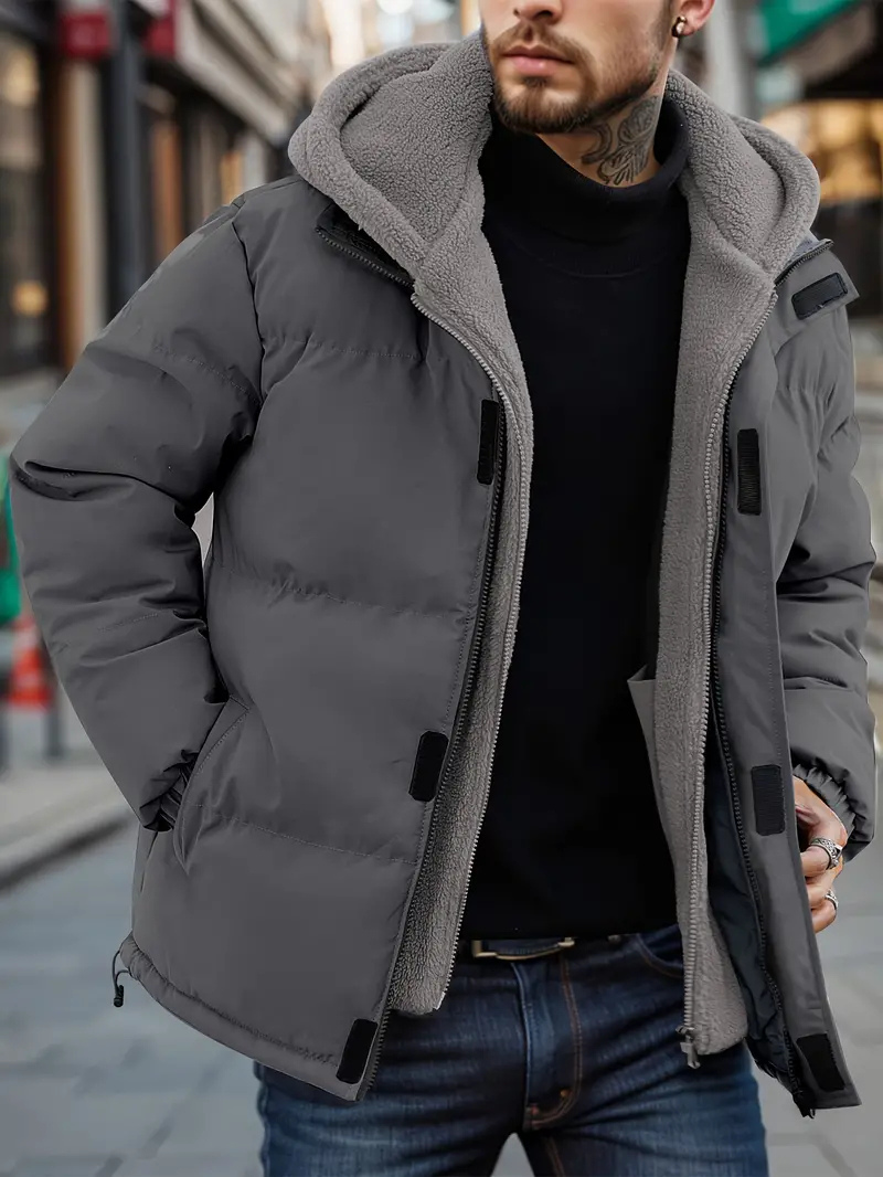 Jayce | Men’s Hooded Puffer Jacket | Two-Piece Set