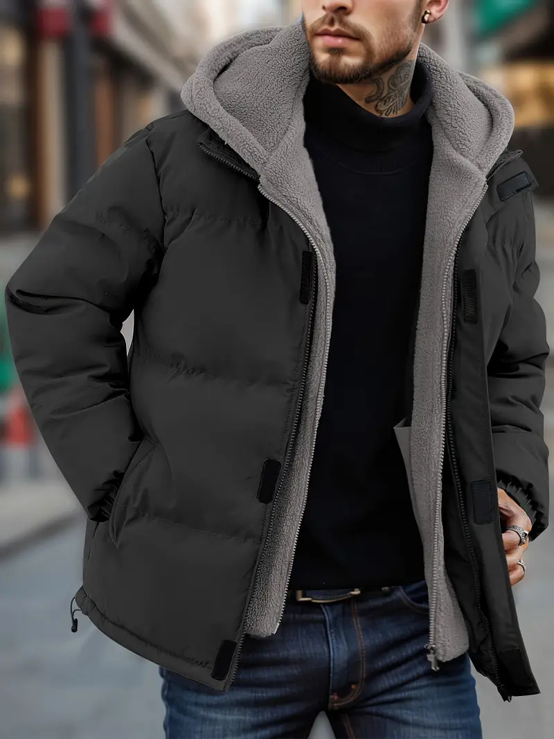 Jayce | Men’s Hooded Puffer Jacket | Two-Piece Set