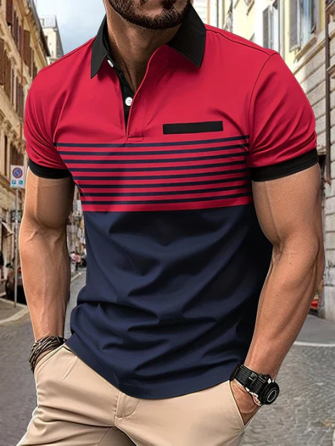 Killian | Men’s Striped Polo Shirt | Summer