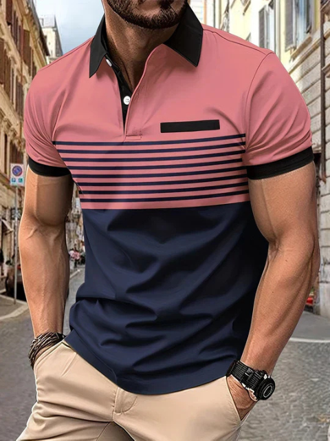 Killian | Men’s Striped Polo Shirt | Summer