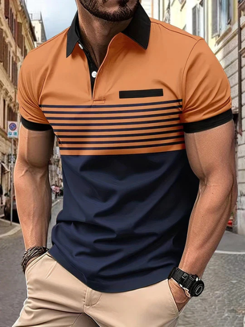 Killian | Men’s Striped Polo Shirt | Summer