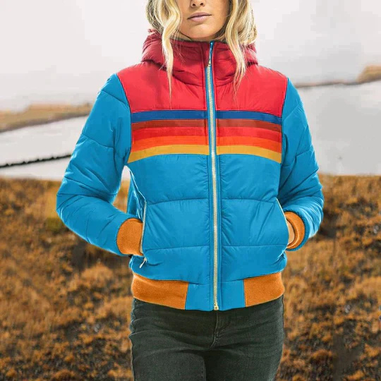 Seraphina | Women’s Thermal Jacket | Rainbow Design