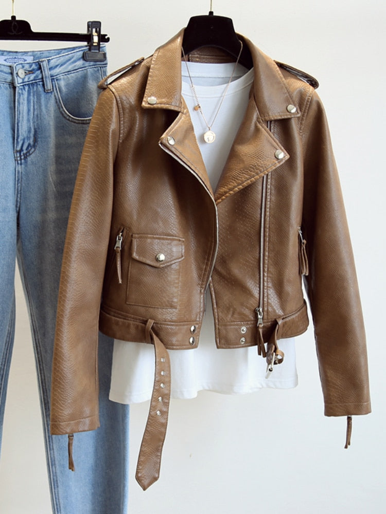 Elena | Women's Classic Biker Jacket